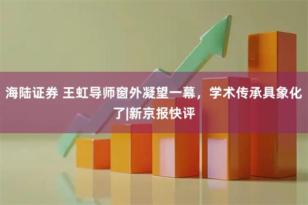 海陆证券 王虹导师窗外凝望一幕，学术传承具象化了|新京报快评